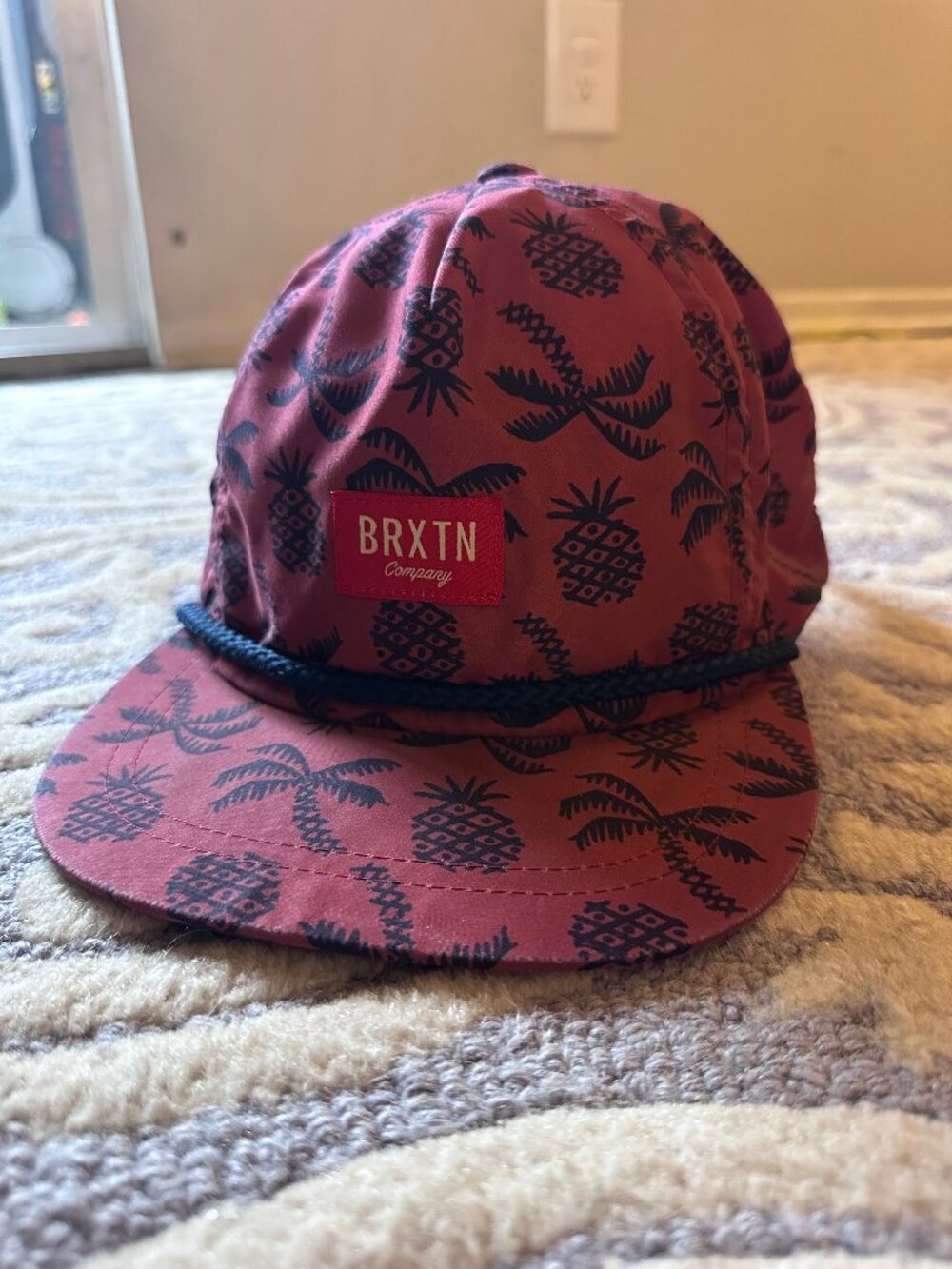 Brixton Pineapple Palm Pattern Hat Cap Snapback - Iron & Resin, Roark, Carhartt